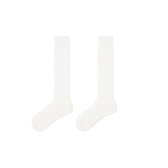 Sweetnana Lolita Style Cotton Calf Seamless Socks, Elegant Cutout Stripe Design, Breathable, Comfort, Women's Mesh Pile Socks for Spring/Summer.