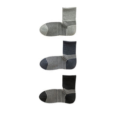 Sweetnana 3-Pack Colorful Striped Socks for Men Athletic Crew Socks Cotton Seamless Socks