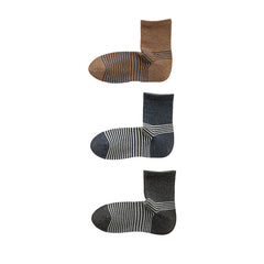 Sweetnana 3-Pack Colorful Striped Socks for Men Athletic Crew Socks Cotton Seamless Socks