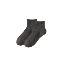 Sweetnana Men's Mesh Ankle Socks Solid Color Casual Socks Cozy Seamless Socks Cotton Socks