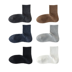 Sweetnana Men's Solid Athletic Socks Colorful Breathable Solid Crew Socks Cotton Seamless Socks