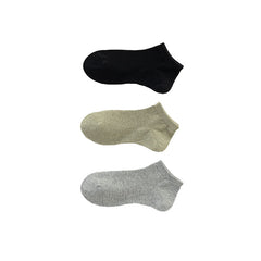 Sweetnana 3-Pack Women's Solid Mesh Low Cut Socks Breathable Cotton Socks No Show Socks