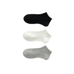 Sweetnana 3-Pack Women's Solid Mesh Low Cut Socks Breathable Cotton Socks No Show Socks