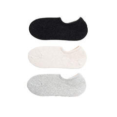 Sweetnana 3-Pack Men's No Show Socks Athletic Low Cut Cotton Socks Low Cut Anti-Slid Casual Socks