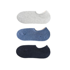 Sweetnana 3-Pack Men's No Show Socks Athletic Low Cut Cotton Socks Low Cut Anti-Slid Casual Socks