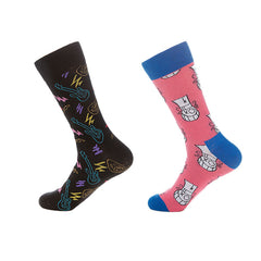 Sweetnana Novelty Cool Socks for Women Men, Funny Patterned Socks Cotton Crew Socks