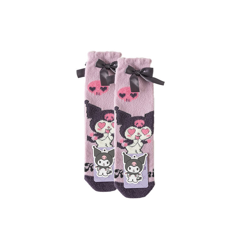 Sweetnana Sanrio 系列女性舒適中筒襪 - 可愛 Sanrio 卡通長襪，溫暖柔軟的女用中筒襪。