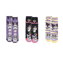 3-Pack Sweetnana Cozy Crew Sanrio Series Socks - Lovely Women's Socks with Cute Cartoon Characters, Soft Warm Socks for Winter.