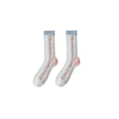 Sweetnana Ultra-Thin Glass Socks for Women, Soft Cotton Crew Socks with a Cozy Fit, Combining Elegance and Comfort for a Lightweight Feel