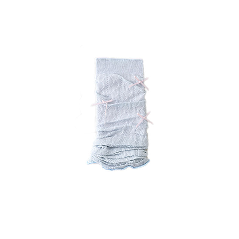 Women's Leg Warmers Cotton Ultra Thin Bow Design Solid Color  Ballet Style