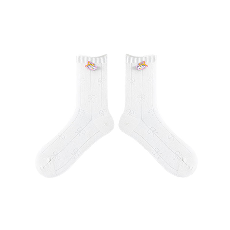 Sweet Dreams Series Women's Crew Socks Design Fashion Cotton Casual