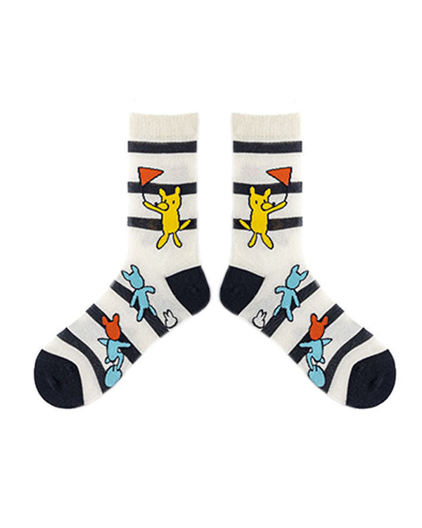 Traffic Light Series Cute Socks Women Crew Cotton Comfort - SWEET NANA