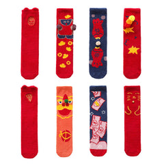 Sweetnana Winter Warm Soft Socks New Year Cute Socks for Women Fuzzy Cozy Socks Crew Socks