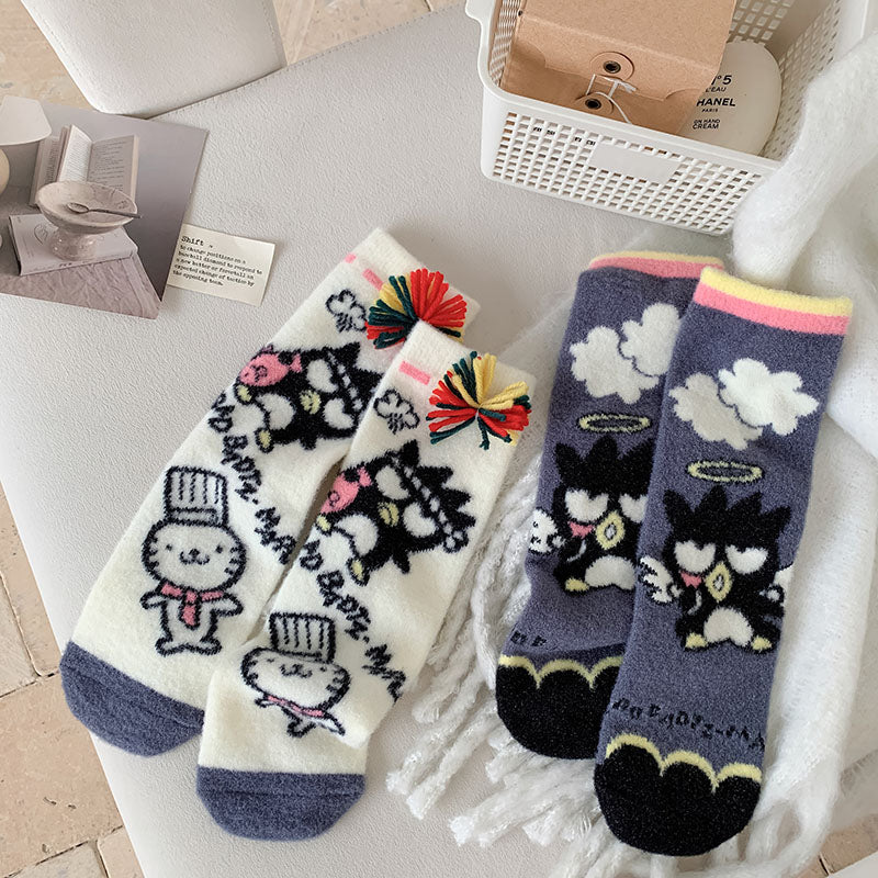 Sweetnana 女士舒適船襪 - Sanrio 可愛卡通角色可愛襪子，冬季襪子溫暖柔軟襪子。