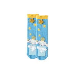 3-Pack Sweetnana Cozy Crew Socks for Women - Sanrio Series Lovely Cartoon Socks, Winter Warm Soft Stockings Thickened Tube Socks.