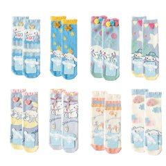 Sweetnana Women's Cozy Crew Socks - Sanrio Series Cartoon Cute Socks, Soft Warm Tube Socks, Winter Thickened Stockings.