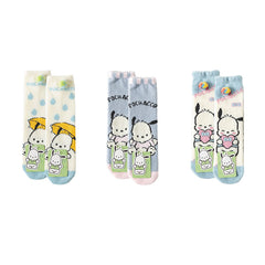 3-Pack Sweetnana Sanrio Series Cute Cozy Crew Socks - Soft Winter Warm Socks for Women, Tube Socks with Lovely Sanrio Cartoon Pattern.