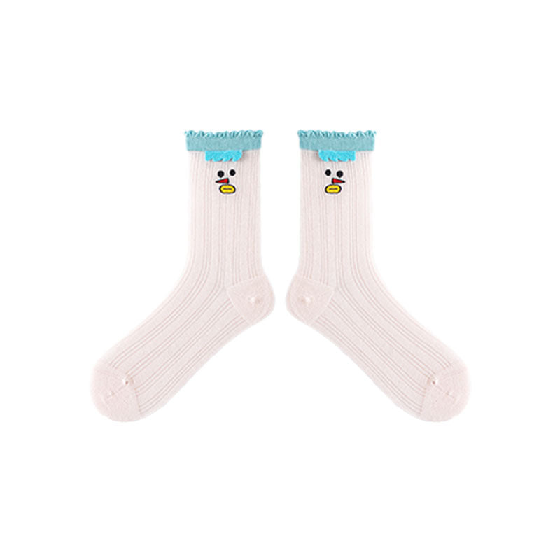3-Pack Cotton Crew Women's Socks Cozy Breathable Casual Daily Essential