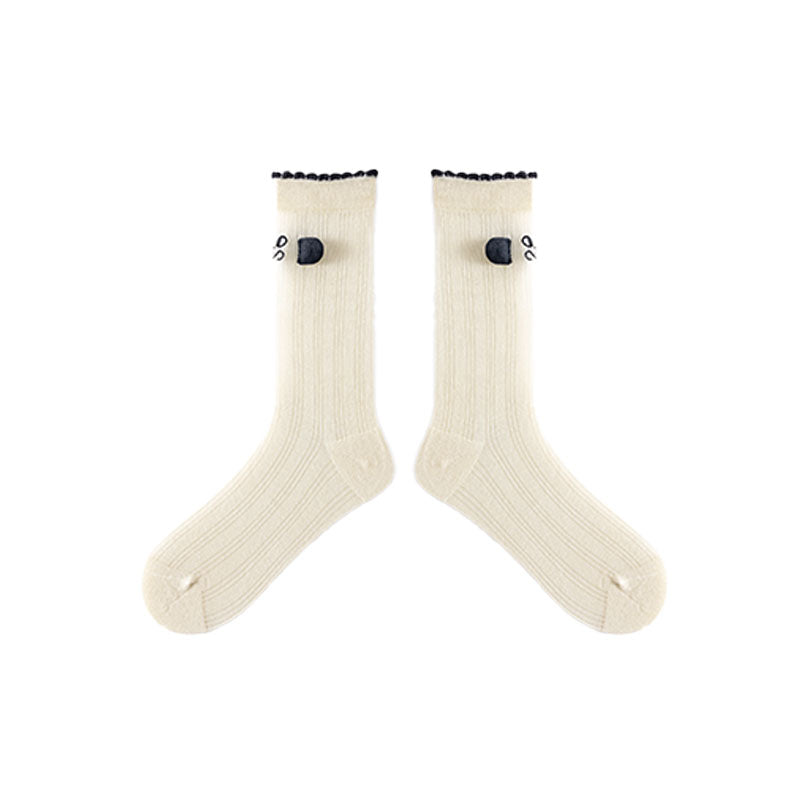 3-Pack Cotton Crew Women's Socks Cozy Breathable Casual Daily Essential