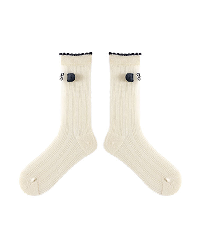 3-Pack Cotton Crew Women Socks Cozy Breathable Casual Daily Essential - SWEET NANA
