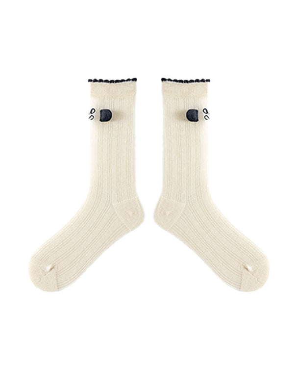 3-Pack Cotton Crew Women Socks Cozy Breathable Casual Daily Essential - SWEET NANA