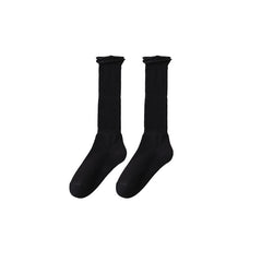 Sweetnana Women's Solid Color Knee High Socks with Rolled Edge Socks Cotton Socks Cozy Seamless Socks