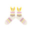 3-Pack Keep Smiling Women Cotton Crew Socks Cute Casual - SWEET NANA