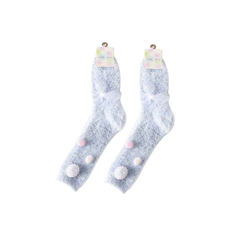 Sweetnana Dream Artist Series - Cozy Women’s Crew Socks, Super Soft and Cute Colorful Fuzzy Socks, Thickened Winter Stockings, Perfect for Lounge Wear