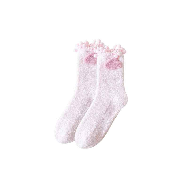 Sweetnana Cute and Cozy Women’s Crew Socks, Perfect for Winter, Non-Slip and Fuzzy for Extra Comfort