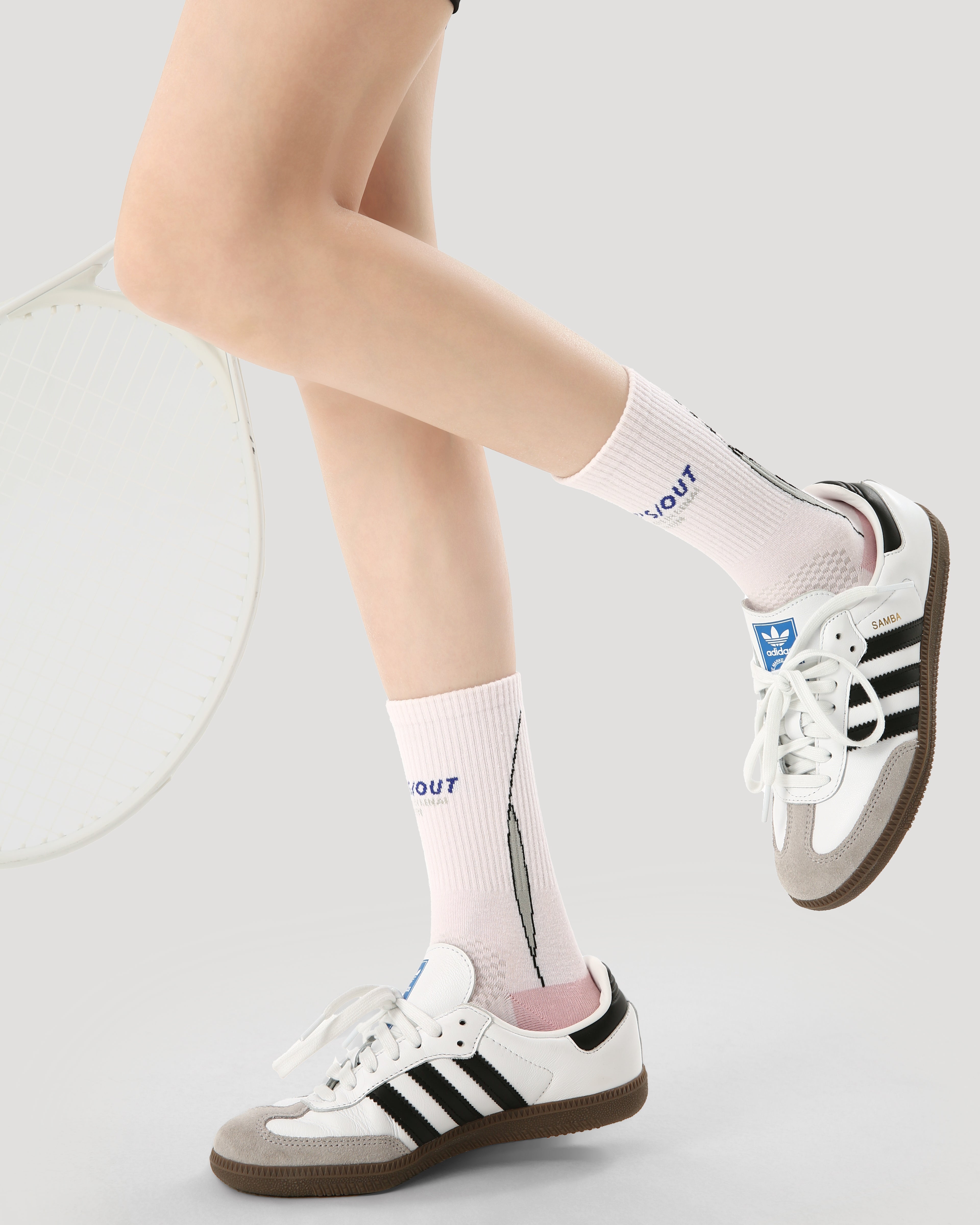 3-Pack Women's Crew Socks Wind Leap Series Absorb-Sweat Athletic Socks