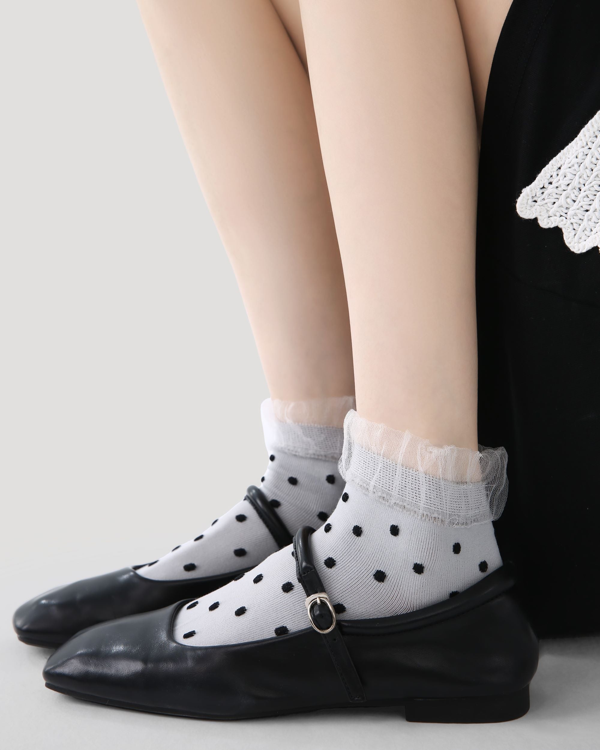 3 Pack Womens Ankle Socks Floral Polka Dot Geometric Pattern Combed Cotton Main image