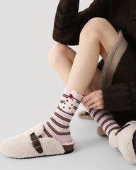 3 Pack Womens Crew Socks Bunny Crisp Cookie Cute Rabbit Cotton