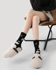 3 Pack Womens Crew Socks Clever Fun Lazy Rabbit Cute Bunny