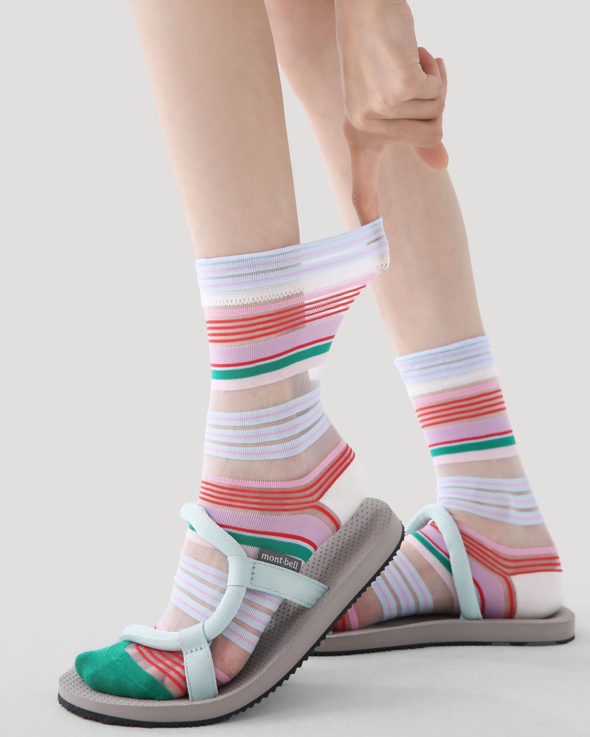3 Pack Womens Crew Socks Colorful Scribble Dot Stripe Pattern Everyday Main image