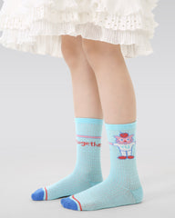 4-Pack Kids Colorful Socks Breathable Mesh Thin Cotton Girls Socks