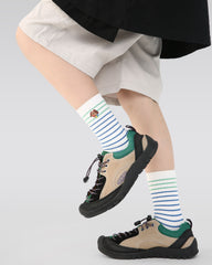 4 Pack Kids Crew Socks Puppy Planet Stripe Cute Dog Pattern Playful Socks