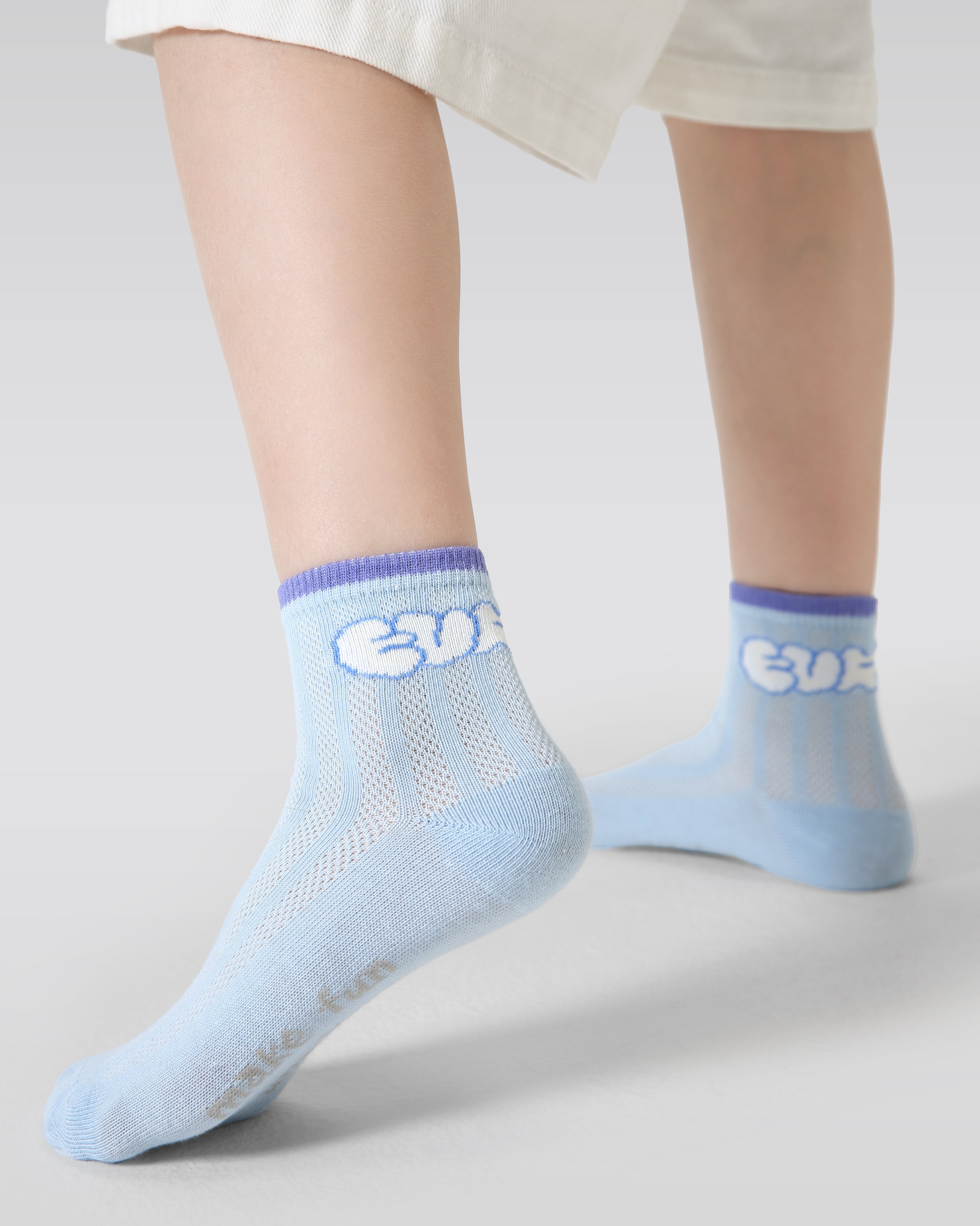 5-Pack Baseball Party Series Kids Mesh Socks Cartoon Cotton Socks