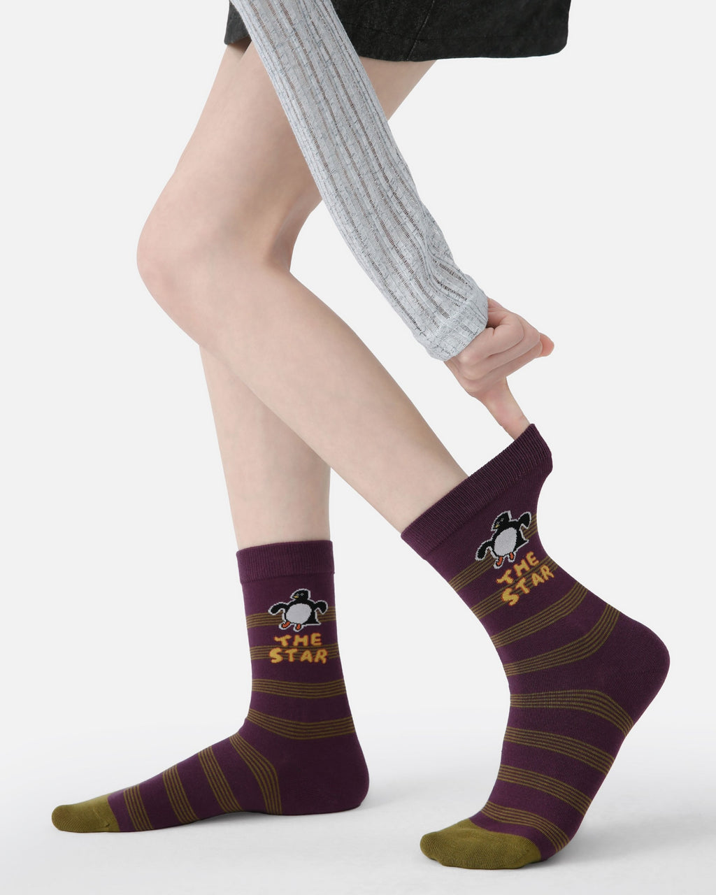 5 Pack Cartoon Animal Cotton Crew Socks