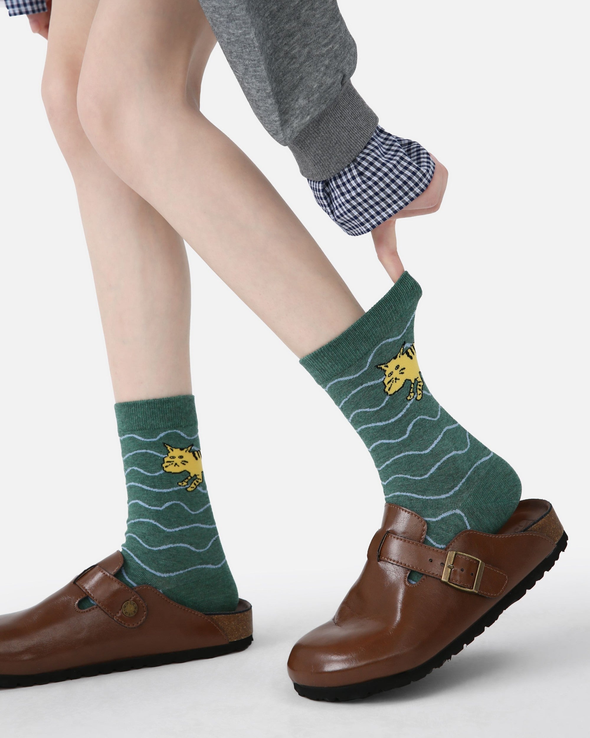 5 Pack Cartoon Animal Cotton Crew Socks