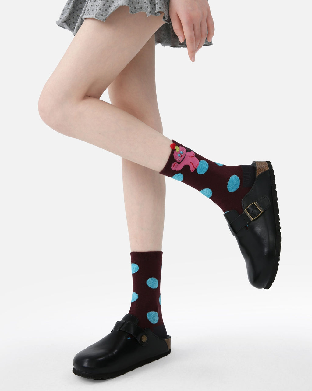 5 Pack Colorful Cat and Dog Cotton Crew Socks