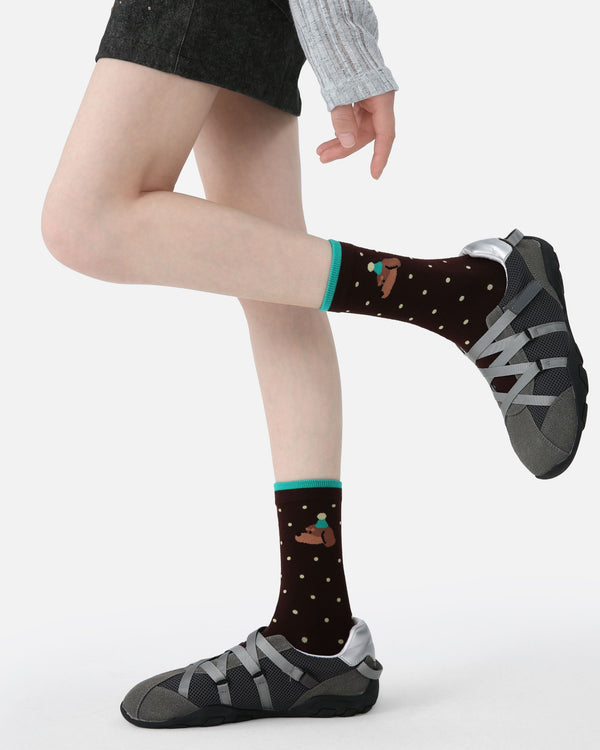 5 Pack Dachshund Cotton Crew Socks