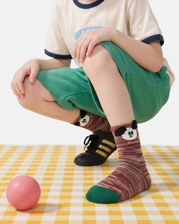 5 Pack Kids 3D Cartoon Character Cotton Crew Socks