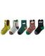 5 Pack Kids 3D Cartoon Character Cotton Crew Socks