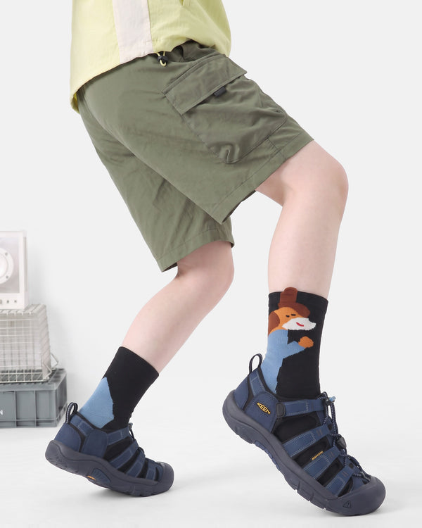5 Pack Kids 3D Dog Cotton Crew Socks