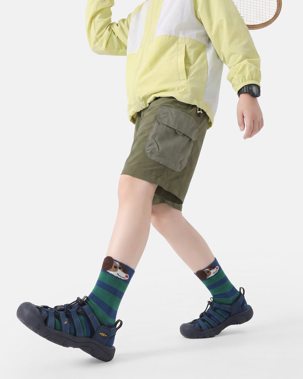5 Pack Kids Colorful 3D Puppy Cotton Crew Socks