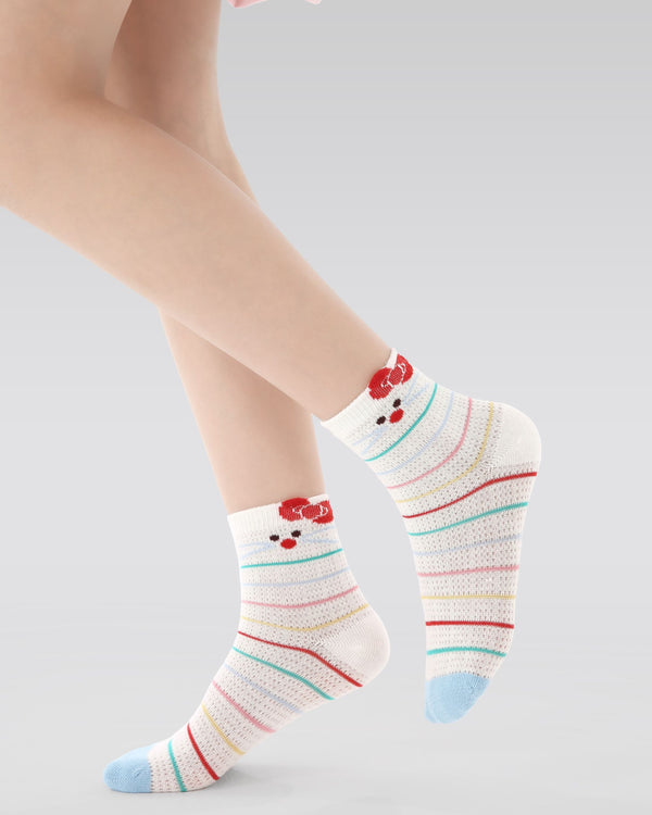 5 Pack Kids Crew Socks Cute Party Mesh Breathable Animal Pattern - SWEET NANA