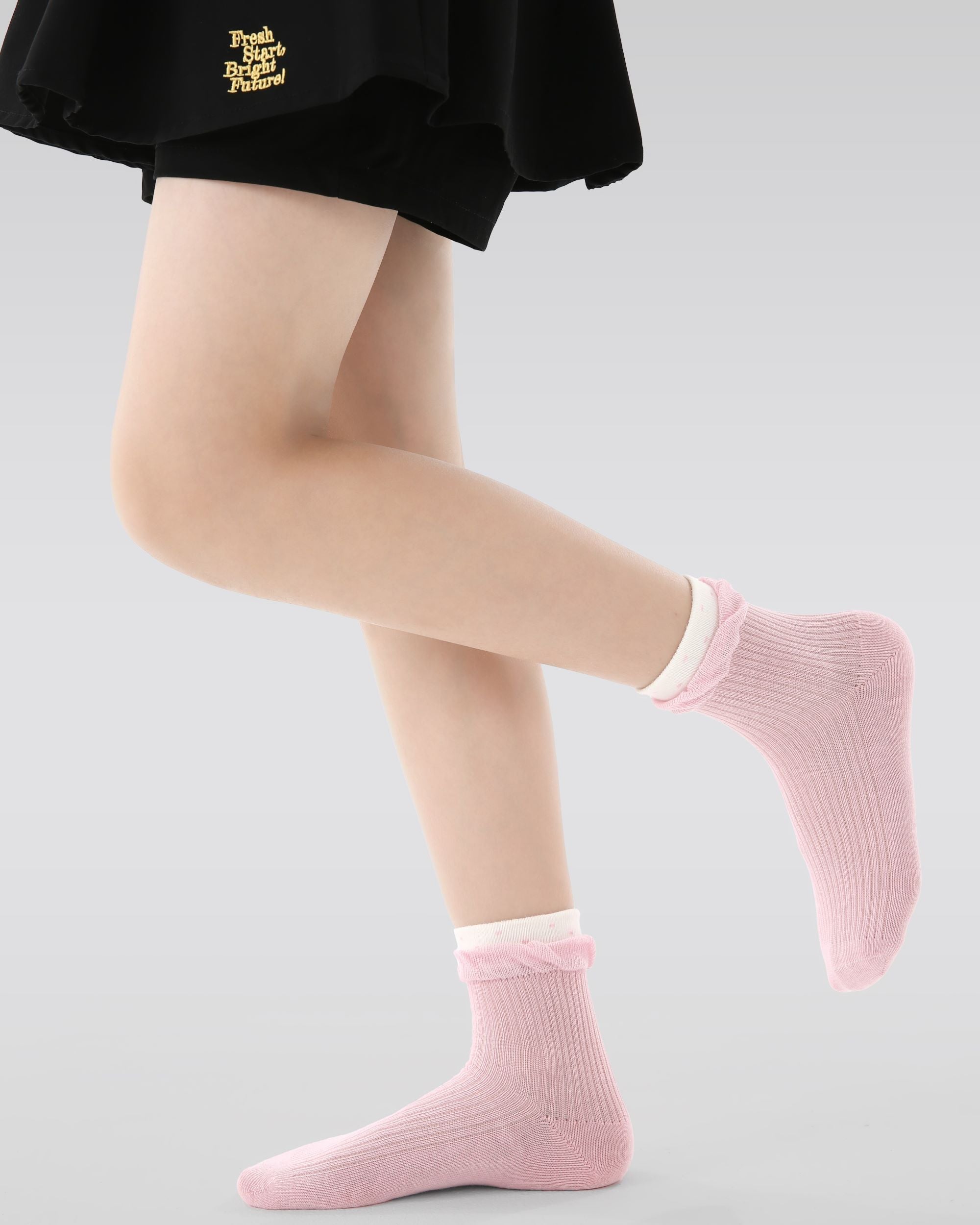 5 Pack Kids Crew Socks Sweet Bunny Princess Mesh Breathable Cute Socks - SWEET NANA