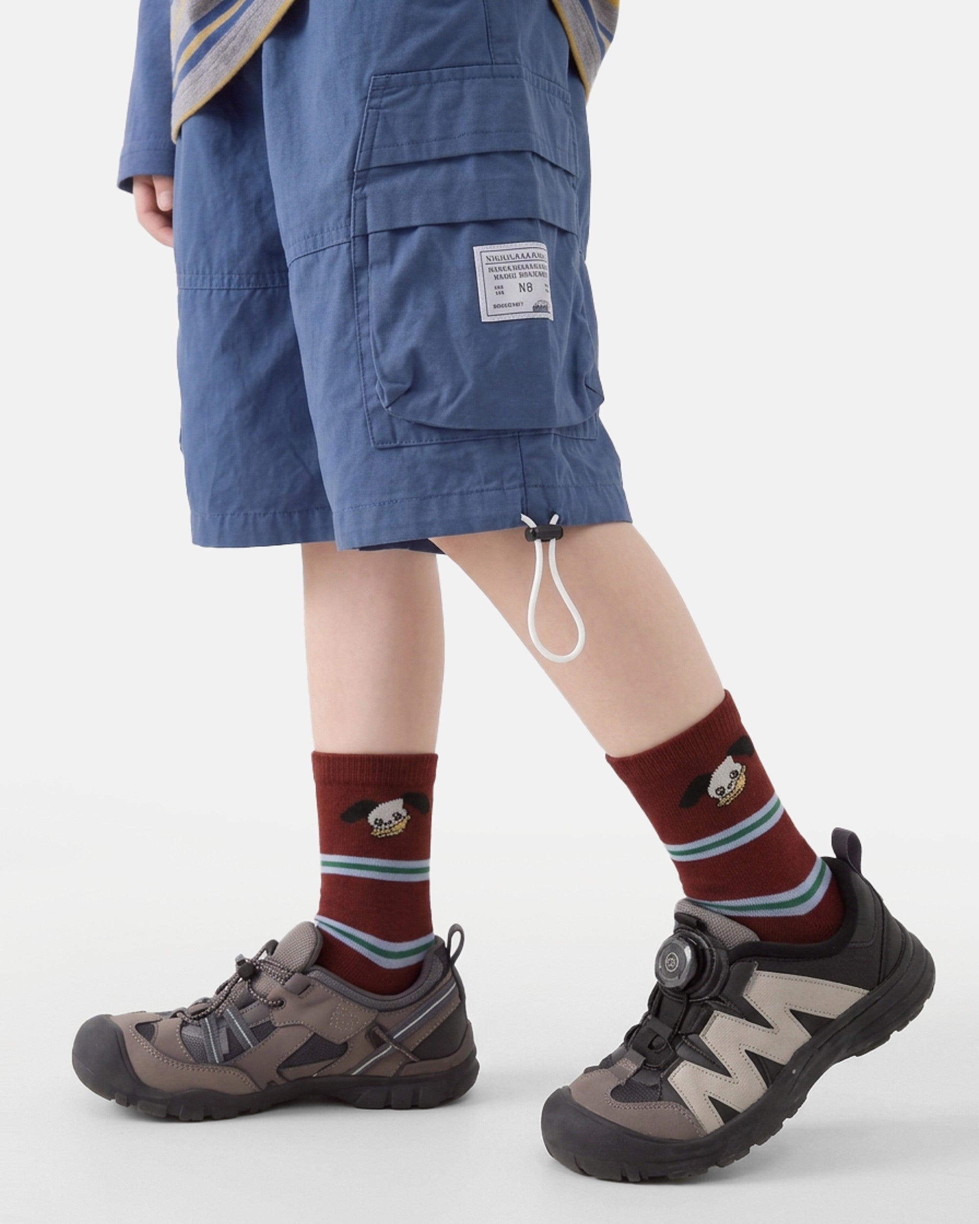 5 Pack Kids Graphic Cotton Crew Socks