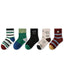 5 Pack Kids Graphic Cotton Crew Socks