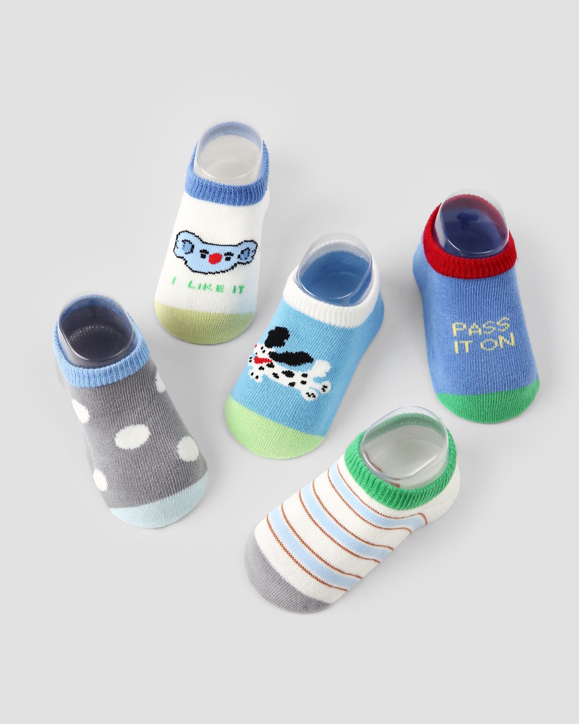 5 Pack Kids No-Show Socks Koala Daily Cute Koala Pattern Casual Socks